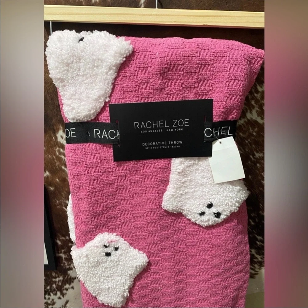 Rachel Zoe Pink Viral Ghost Throw